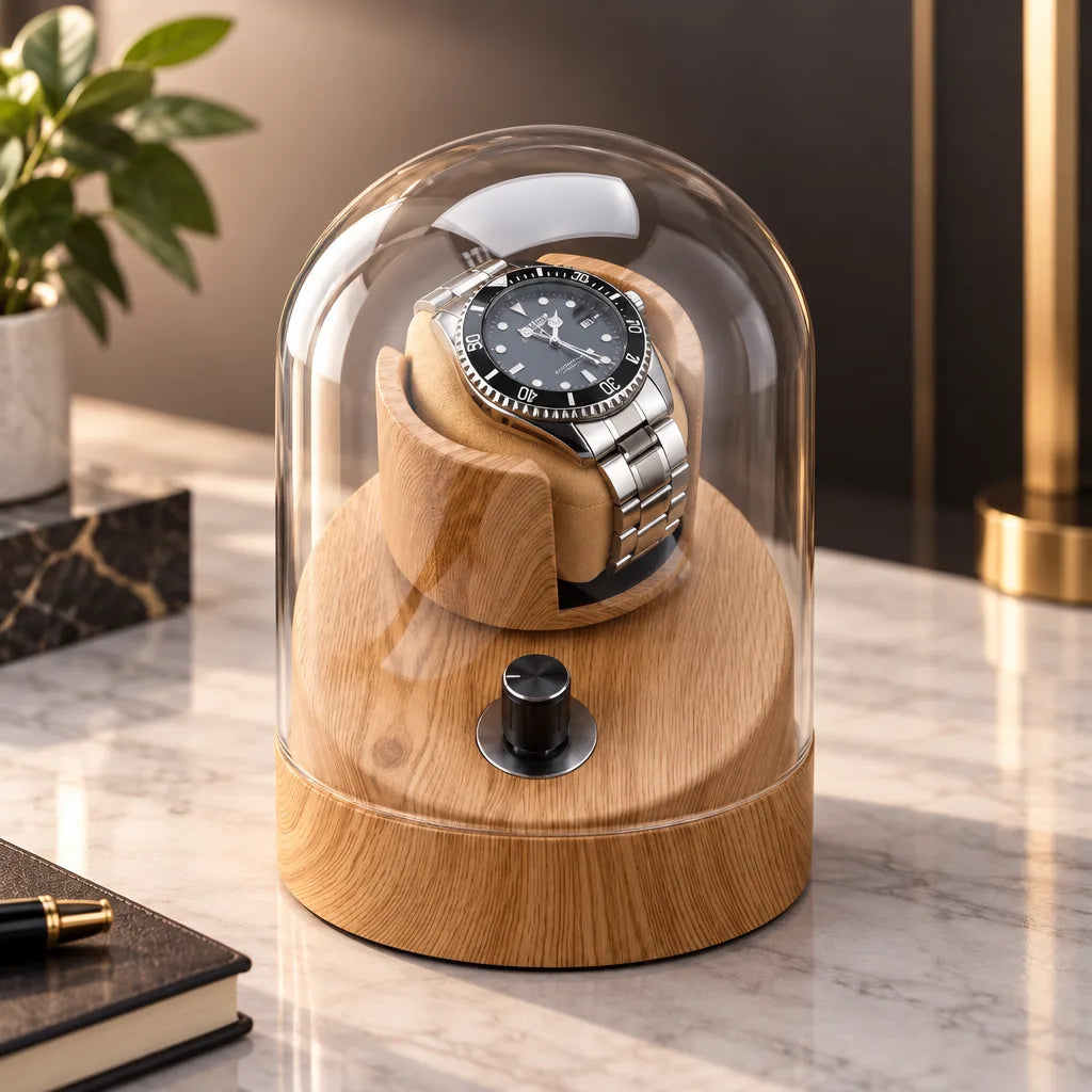 Remontoir montre bois et