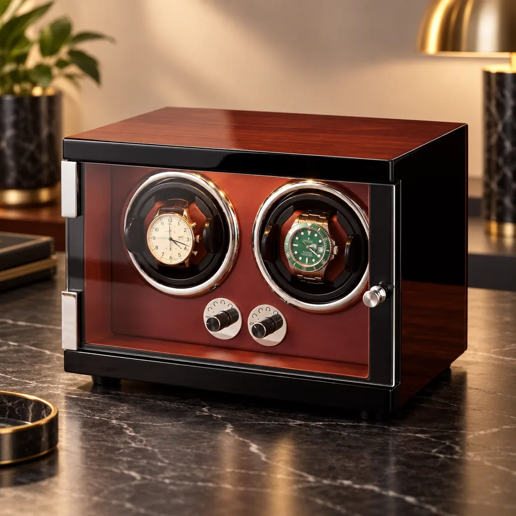 Remontoir montre automatique rouge
