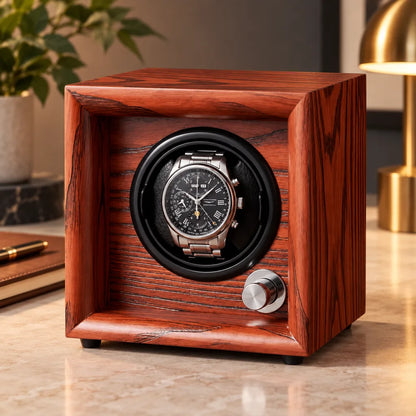 Remontoir montre bois massif