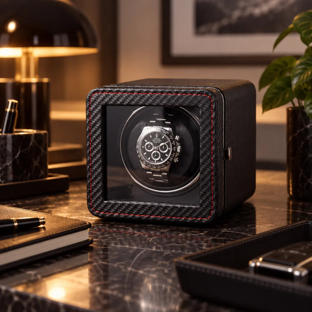Remontoir montre noir