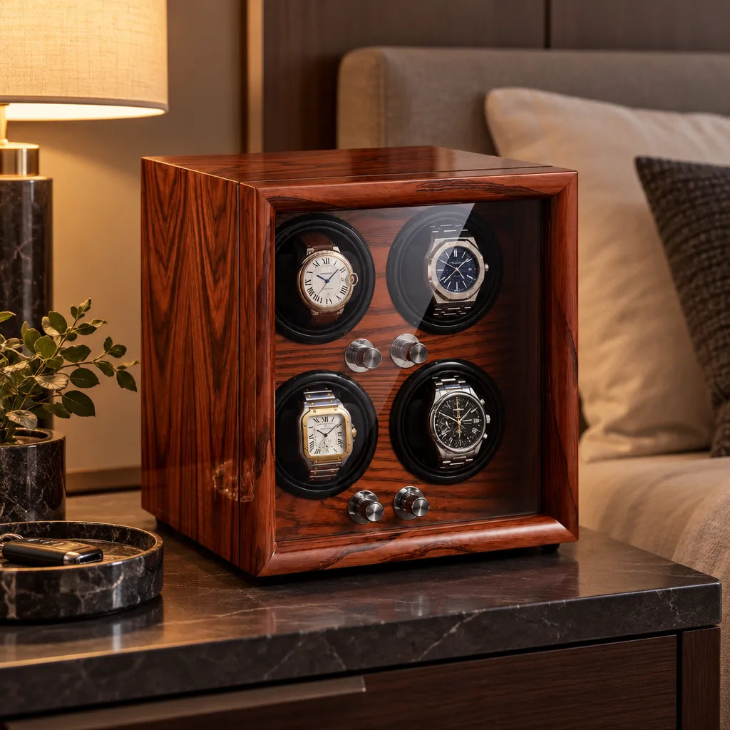 Remontoir montre bois massif