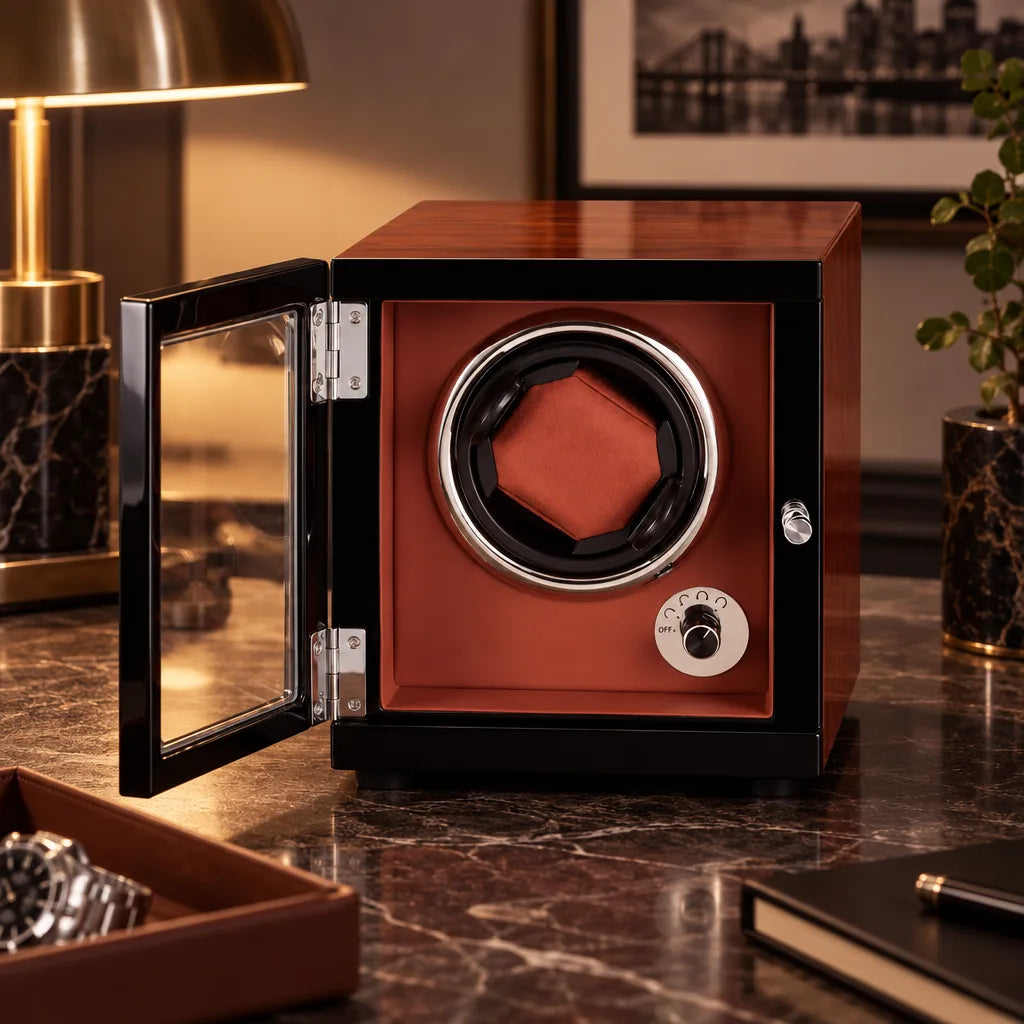 Remontoir montre automatique rouge