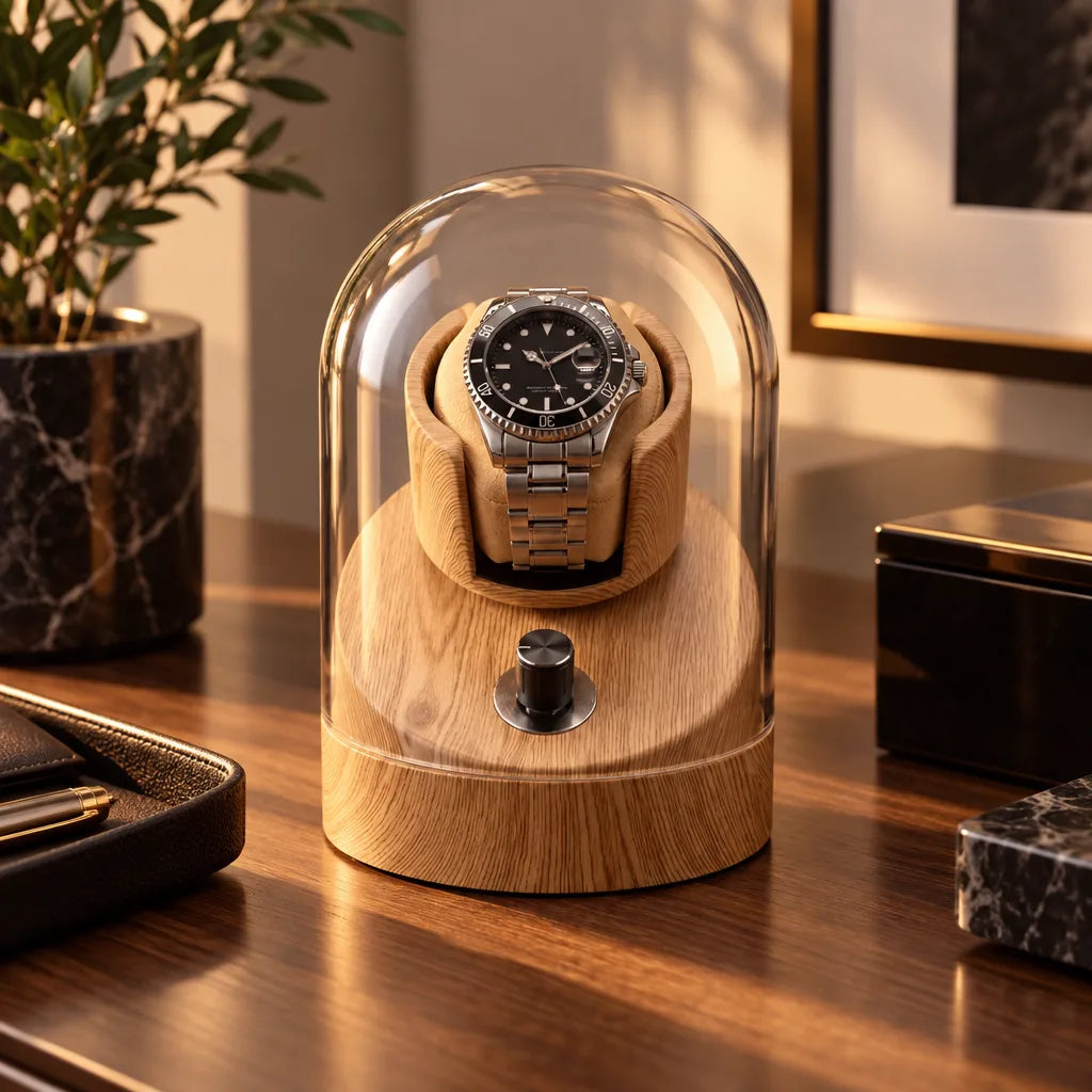 Remontoir montre bois et