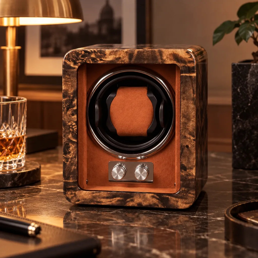 Remontoir montre automatique orange
