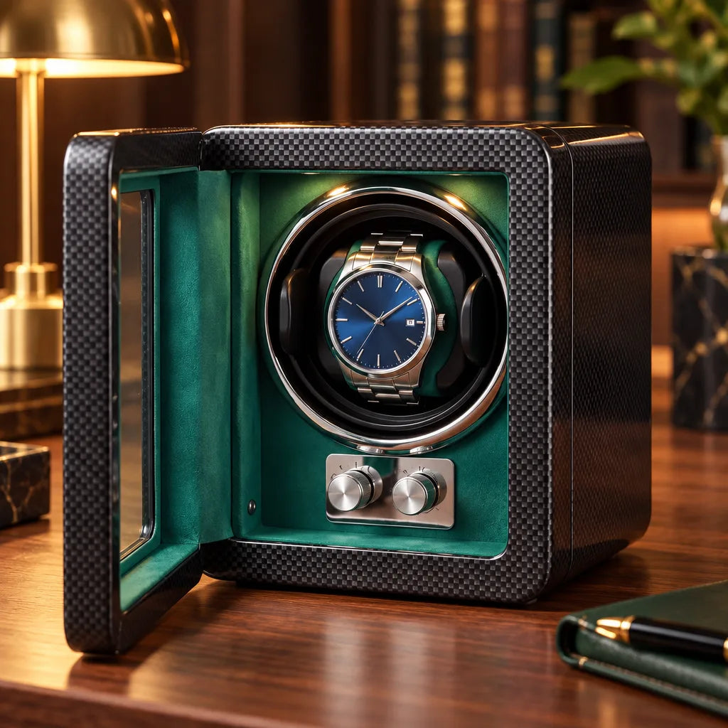 Remontoir montre automatique vert