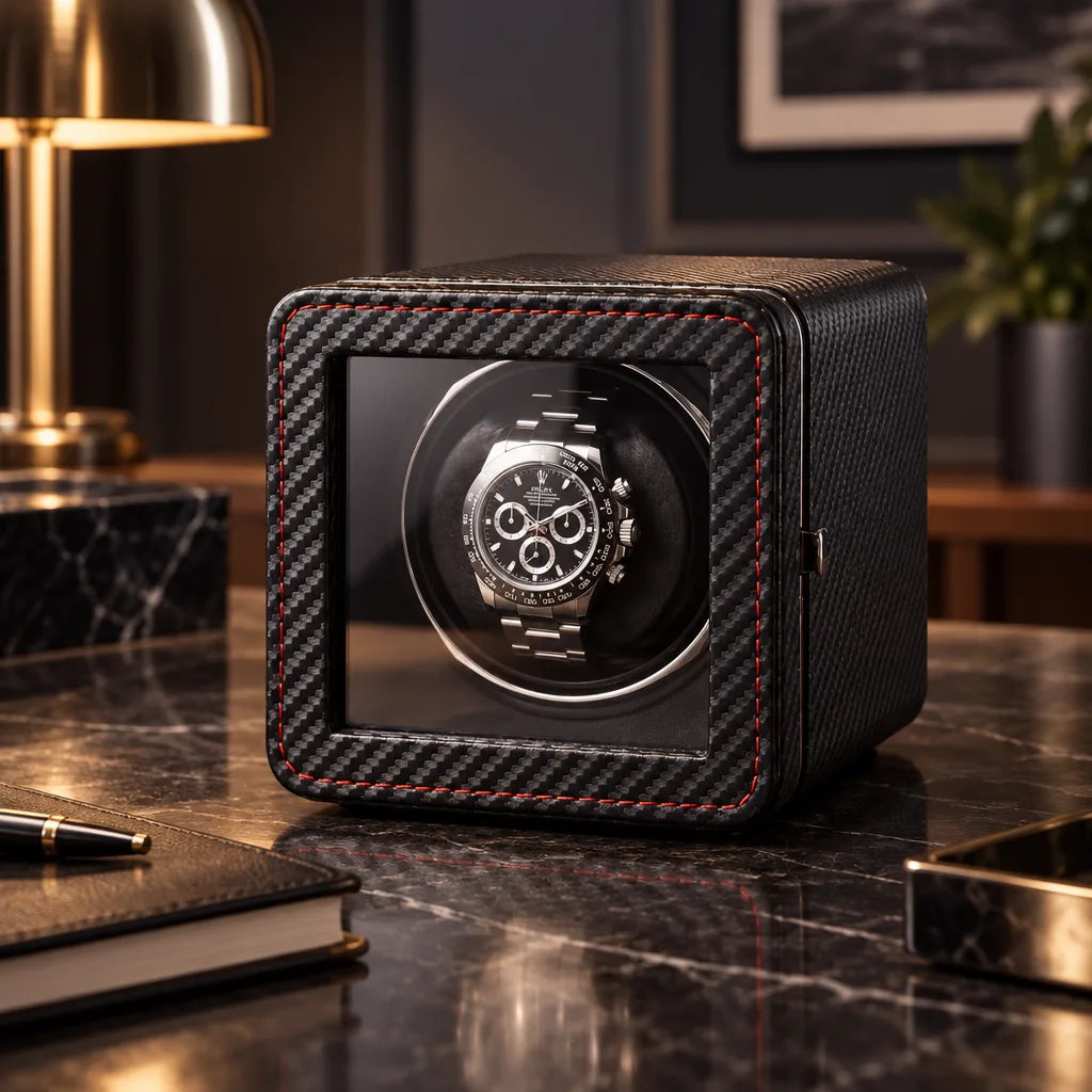 Remontoir montre noir