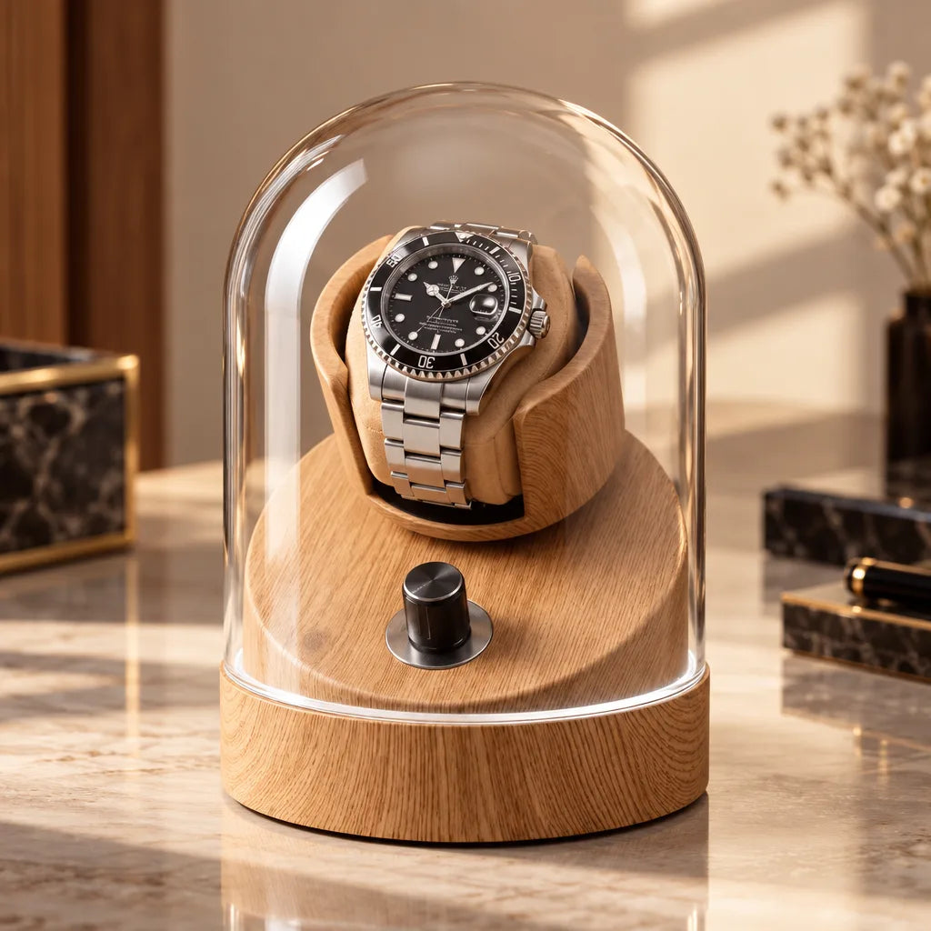 Remontoir montre bois et