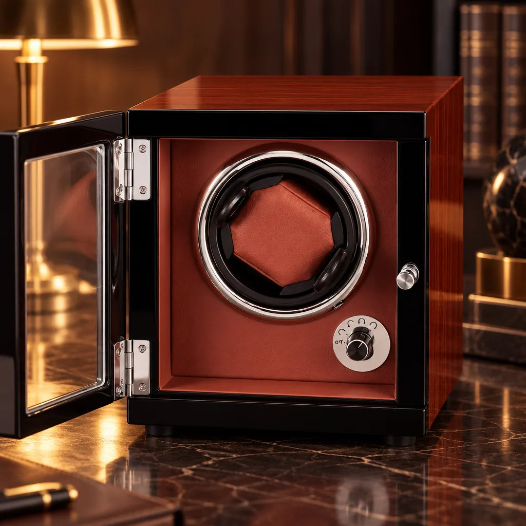 Remontoir montre automatique rouge