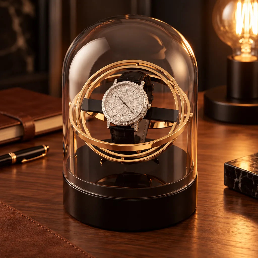 Remontoir montre automatique gyroscopique