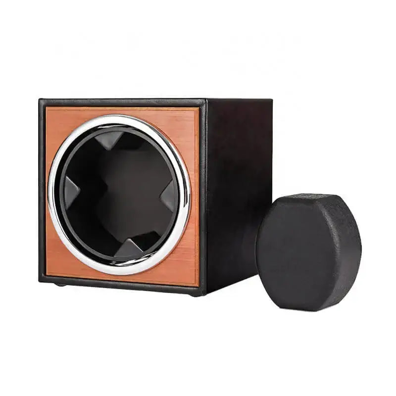 Remontoir montre cube bois