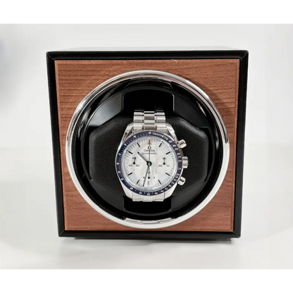 Remontoir montre cube bois