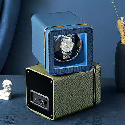 Remontoir montre automatique bleu